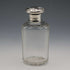 1901 English Antique Sterling Silver Lid Cut Glass Bottle