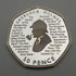 英國《福爾摩斯》50 便士紀念銀幣,附 RoyalMint 鑄幣廠證明書與收藏盒