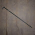 1908 British Antique Black Shaft Derby Handle Sterling Silver Decoration Lightweight Walking Stick Cane 91cm