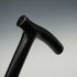 1908 British Antique Black Shaft Derby Handle Sterling Silver Decoration Lightweight Walking Stick Cane 91cm