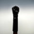 Vintage Brown Shaft Fist Holding a Rod Sculpture Handle Walking Stick Cane 89cm