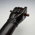Vintage Brown Shaft Fist Holding a Rod Sculpture Handle Walking Stick Cane 89cm