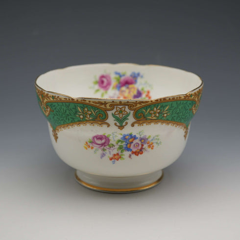 1930s British Vintage Paragon "Rockingham Green" Sugar Bowl