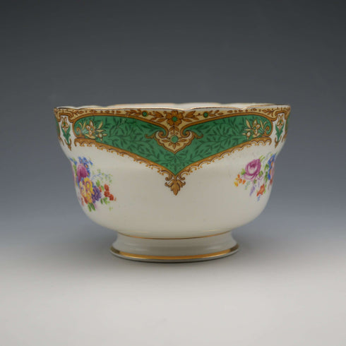 1930s British Vintage Paragon "Rockingham Green" Sugar Bowl