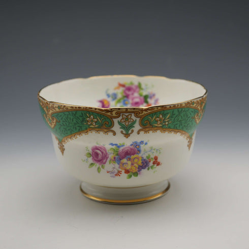 1930s British Vintage Paragon "Rockingham Green" Sugar Bowl
