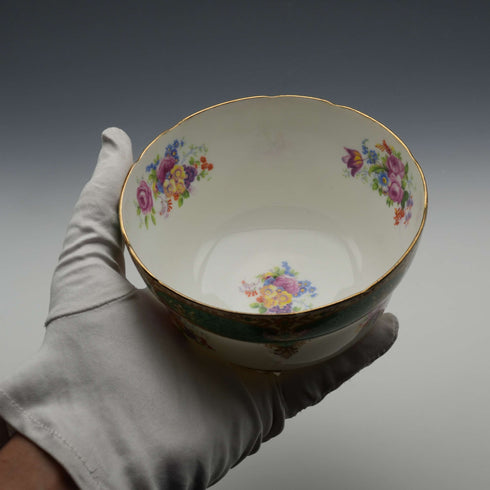1930s British Vintage Paragon "Rockingham Green" Sugar Bowl