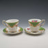 UK Vintage Paragon "Rockingham Green" Demitasse Cup & Saucer Pair