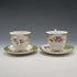 UK Vintage Paragon "Rockingham Green" Demitasse Cup & Saucer Pair