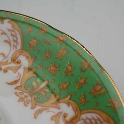 UK Vintage Paragon "Rockingham Green" Demitasse Cup & Saucer Pair