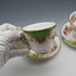 UK Vintage Paragon "Rockingham Green" Demitasse Cup & Saucer Pair