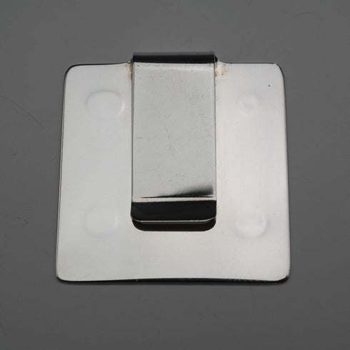 Pinza para billetes de plata esterlina de forma cuadrada, L J Millington, Reino Unido, 16 g