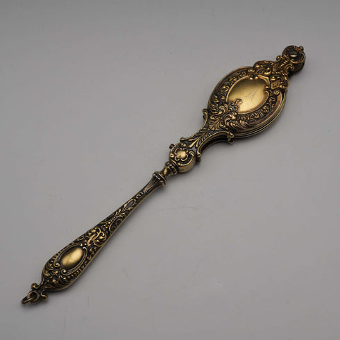 US Antique Sterling Silver Vermeil Ornate Folding Lorgnette Eyeglasses