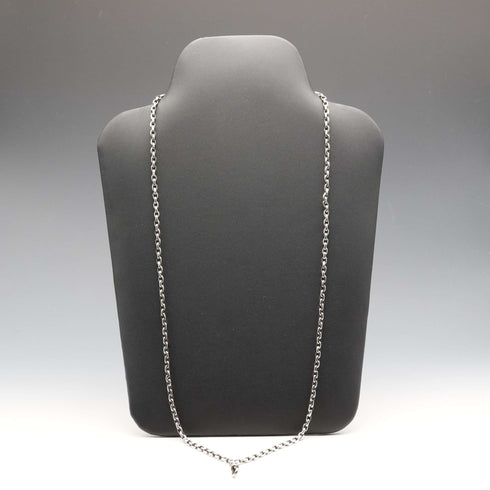 앤틱 800 실버 앵커 링크 롱 체인 75cm 25g