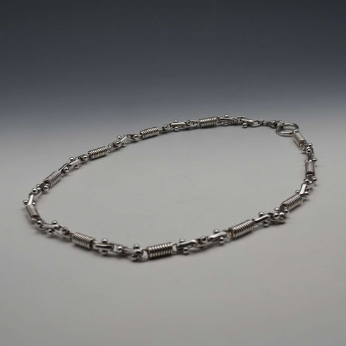 Vintage Industrial Design Sterling Silver Chain 61cm 76g
