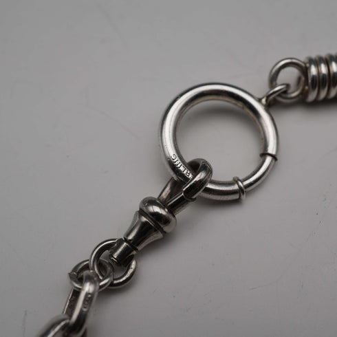 Vintage Industrial Design Sterling Silver Chain 61cm 76g