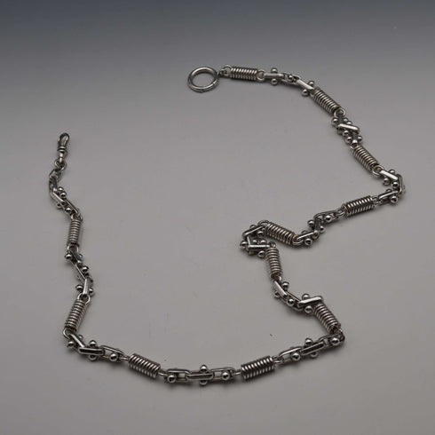 Vintage Industrial Design Sterling Silver Chain 61cm 76g