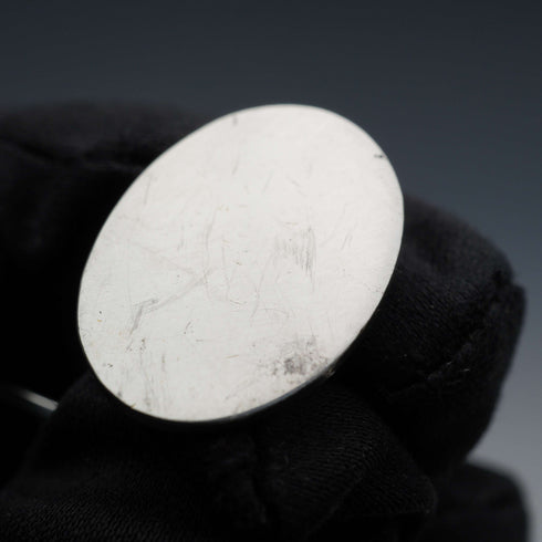 영국 빈티지 순은 타원형 커프스링크 커프스버튼 11.7g 케이스 포함