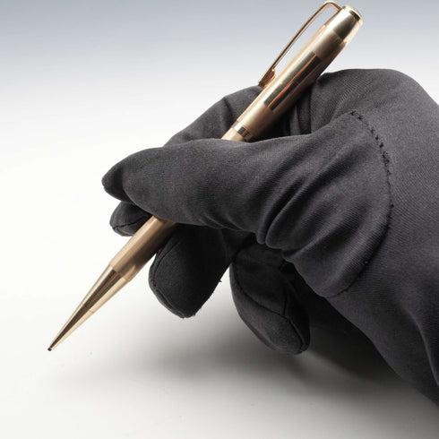 British vintage Yard-O-Led rolled gold propelling pencil, with case and instruction manual.