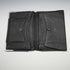 1908 British Antique Sterling Silver Ornamented Black Leather Wallet, Edward Langridge & Co.