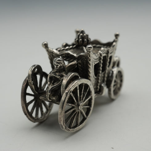 British Vintage Gold State Coach Silver Charm 12g