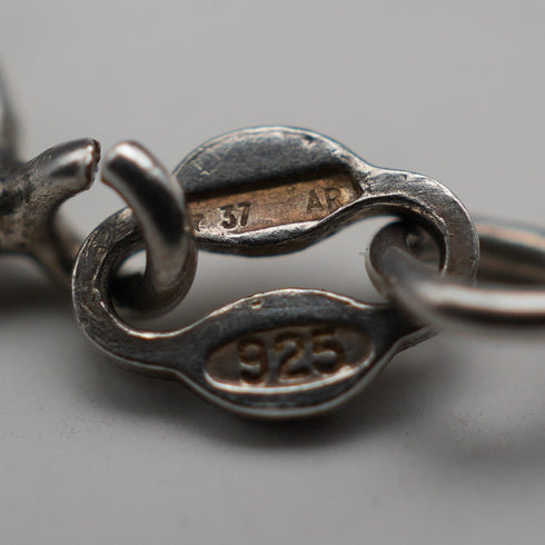Medalla colgante de plata de ley vintage británica de 1934, 11 g en total, con cadena de plata de ley, Robert Pringle