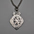 British Antique Sterling Silver Lion Passant Medal, 15.5g total, with Sterling Silver Chain, J&R Griffin