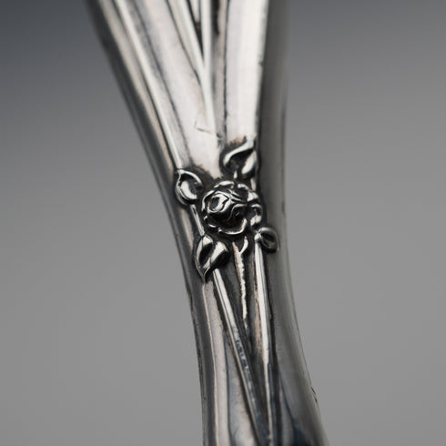1908 British Antique Sterling Silver Handle Glove Stretchers, Gourdel Vales & Co.