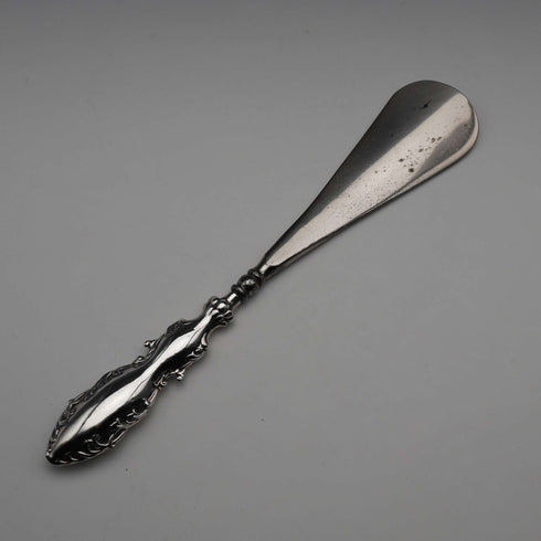 1913 Antique English Sterling Silver Handle Shoehorn by Adie & Lovekin Ltd