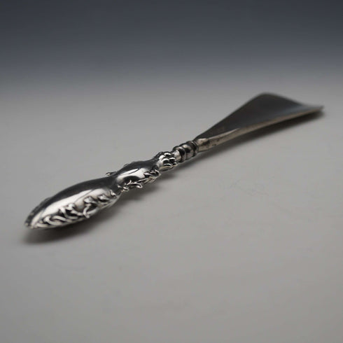 1913 Antique English Sterling Silver Handle Shoehorn by Adie & Lovekin Ltd