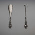 1902 British Antique Sterling Silver Handle Shoehorn and Button Hook Set by James Deakin & Sons