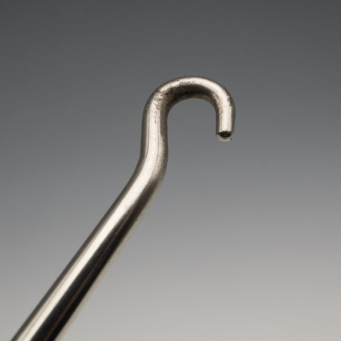 1902 British Antique Sterling Silver Handle Shoehorn and Button Hook Set by James Deakin & Sons