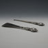 1902 British Antique Sterling Silver Handle Shoehorn and Button Hook Set by James Deakin & Sons