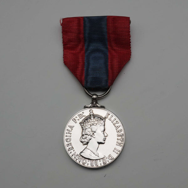 Medalla de plata esterlina "Imperial Service" de 1953, Reino Unido, con estuche de la Royal Mint