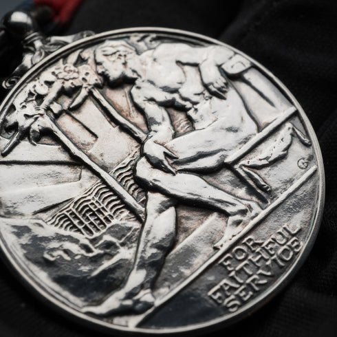 1953年 英国「インペリアル・サービス」 純銀製メダル Royal Mint ケース付き
