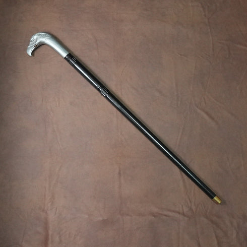 Vintage Black Shaft Eagle Head Handle Cane Walking Stick 86cm