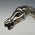 British Vintage Black Shaft Horsehead Handle Walking Stick Cane 88cm