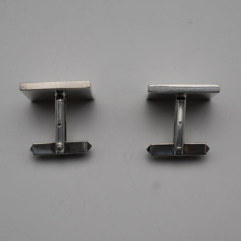 Gemelos vintage británicos de plata de ley con diseño de sello, 21 g, Jack Spencer Ltd