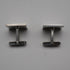 Gemelos vintage británicos de plata de ley con diseño de sello, 21 g, Jack Spencer Ltd
