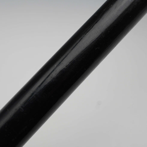 Bastón vintage con empuñadura de cabeza de caballo y eje negro, 90 cm