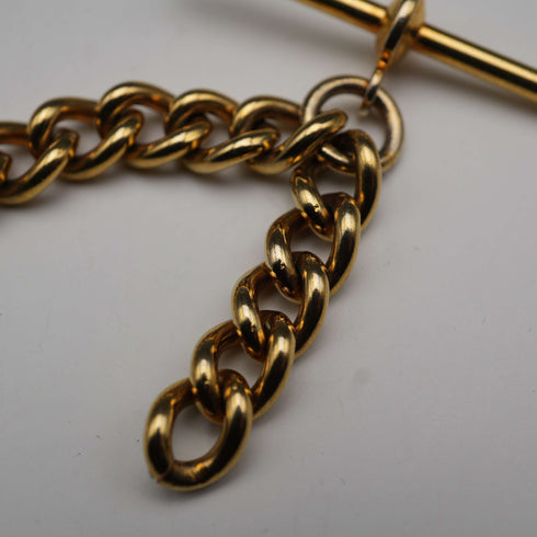 Cadena Albert de eslabones Kihei vintage de oro laminado, sin relicario
