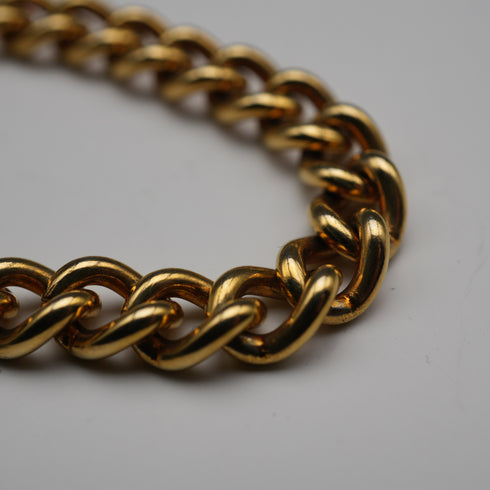 Cadena Albert de eslabones Kihei vintage de oro laminado, sin relicario