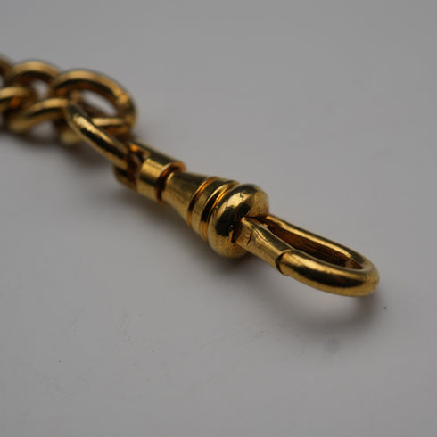 Cadena Albert de eslabones Kihei vintage de oro laminado, sin relicario