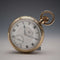 1910s British Antique Russell Open-Face Pocket Watch, Gold-Filled Case, Running Well
