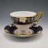 英國復古 Royal Crown Derby「葡萄藍」茶杯與茶碟①