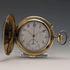 Around 1918 Antique Le Phare minute repeater & chronograph pocket watch gold plated hunter case refurbished