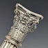 British antique silver plate large candlestick pair candle stand