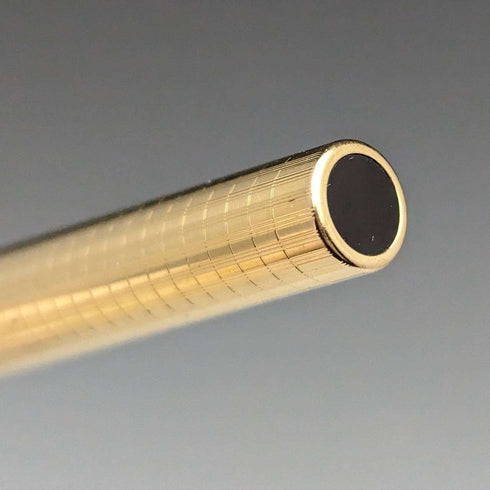 Pluma estilográfica Sheaffer Targa vintage de EE. UU., chapada en oro