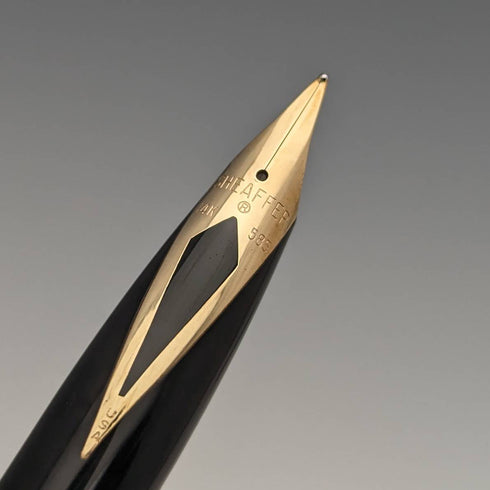 Pluma estilográfica Sheaffer Targa vintage de EE. UU., chapada en oro