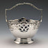 1929 British Vintage Sterling Silver Sugar Basket 100g Walker and Hall