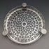 Posavasos para tetera de plata chapada, antigüedad británica de 1923